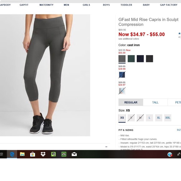 GAP Pants - GFast Gap Compression Capris GAP Pants - GFast Gap Compression Capris